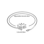 Bague Fine Fleur de Lotus Femme