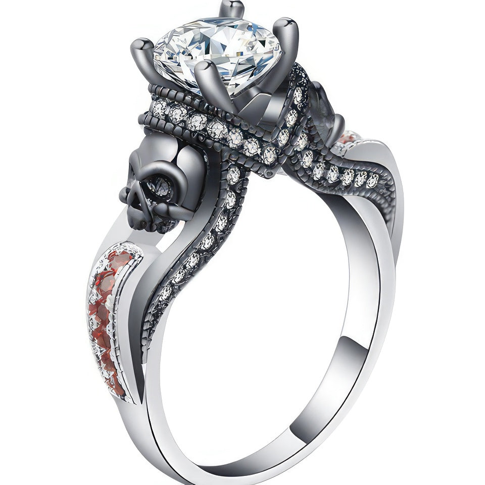 Skull Ring met Diamant