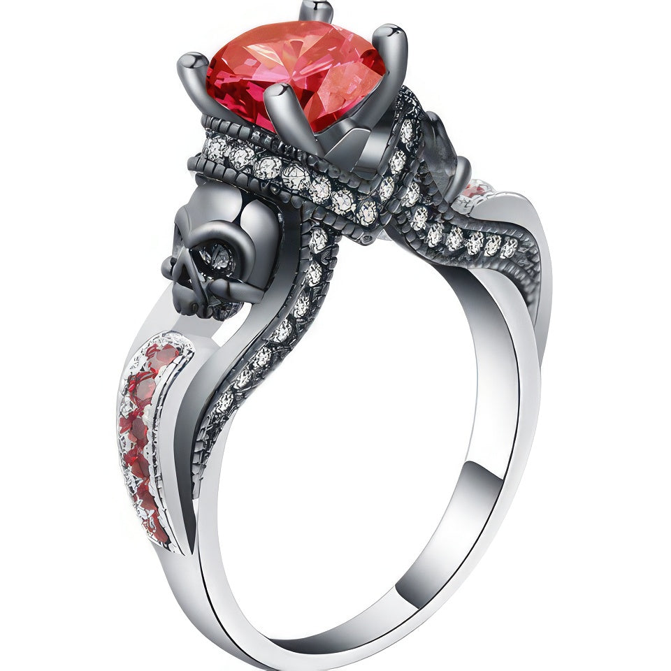 Skull Ring met Diamant