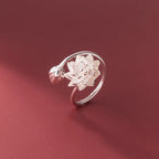 Bague Fleur de Lotus Blanche Femme