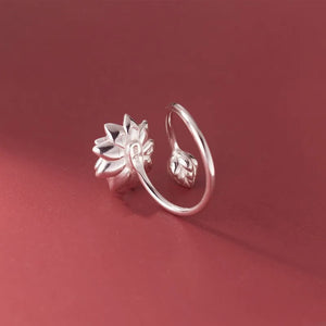 Bague Fleur de Lotus Blanche Femme