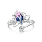 Bague Fleur de Lotus en Cristal