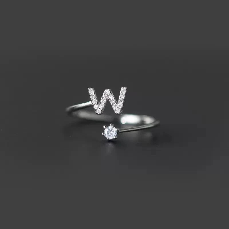 Initialenring voor dames w