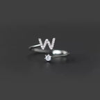Initialenring voor dames w
