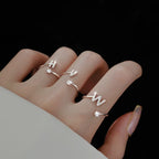 Initialenring voor dames h