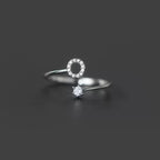 Initialenring voor dames o