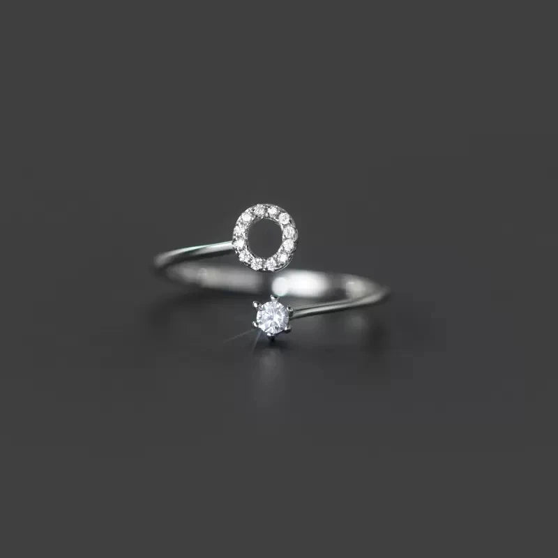 Initialenring voor dames o