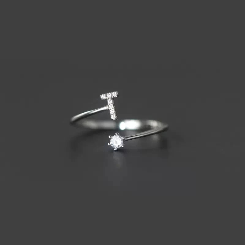 Initialenring voor dames t