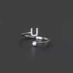 Initialenring voor dames u