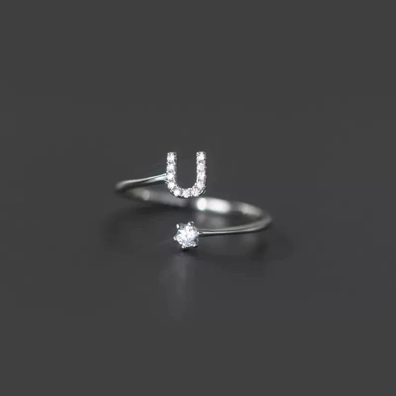 Initialenring voor dames u