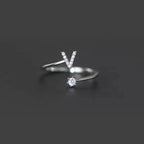 Initialenring voor dames v