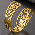 Bague avec Fleurs de Lotus or
