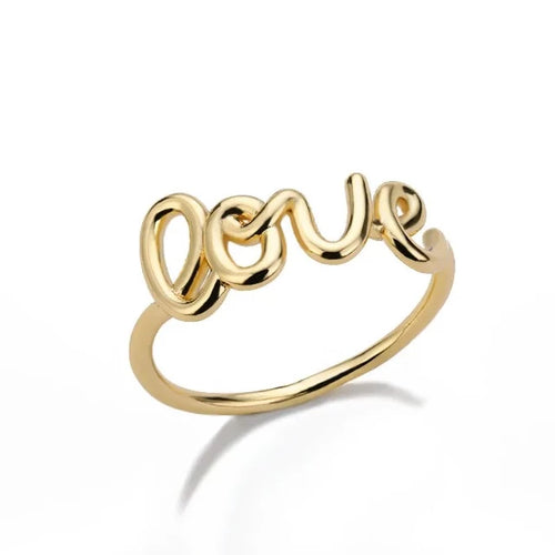 Ring Love goud