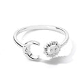 Ring Maan Zon Sterren Dames zilver