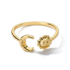 Ring Maan Zon Sterren Dames goud