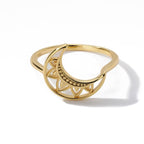 Ring Maan Sterren Dames goud