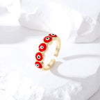 Ring Turks Blauw Boze Oog Rood