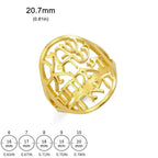 Unisex ring met Joodse Hebreeuwse gravure