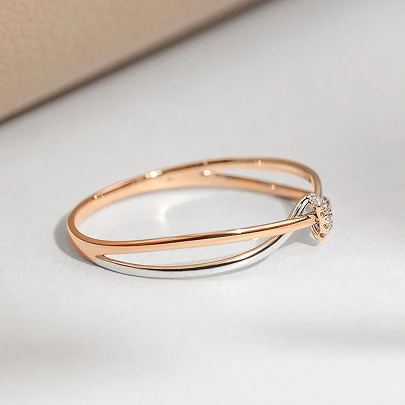 Moeder-dochter eeuwigheidsstrik ring 