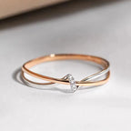 Moeder-dochter eeuwigheidsstrik ring 