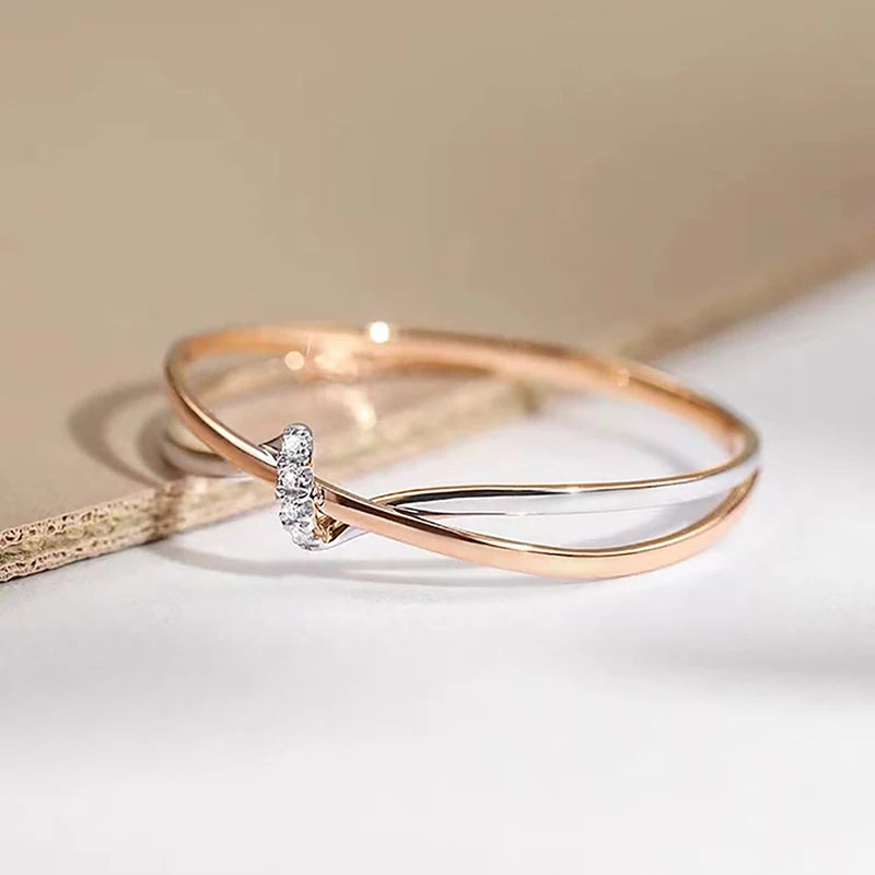 Moeder-dochter eeuwigheidsstrik ring 