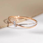 Moeder-dochter eeuwigheidsstrik ring 
