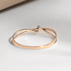 Moeder-dochter eeuwigheidsstrik ring 