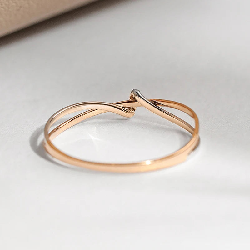 Moeder-dochter eeuwigheidsstrik ring 