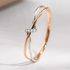 Moeder-dochter eeuwigheidsstrik ring 