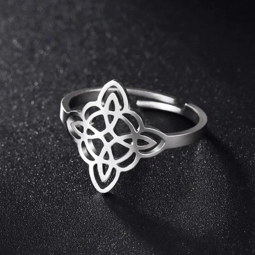 Ring Heksenknoop Zilver
