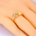 Ring met knoop voor dames goud