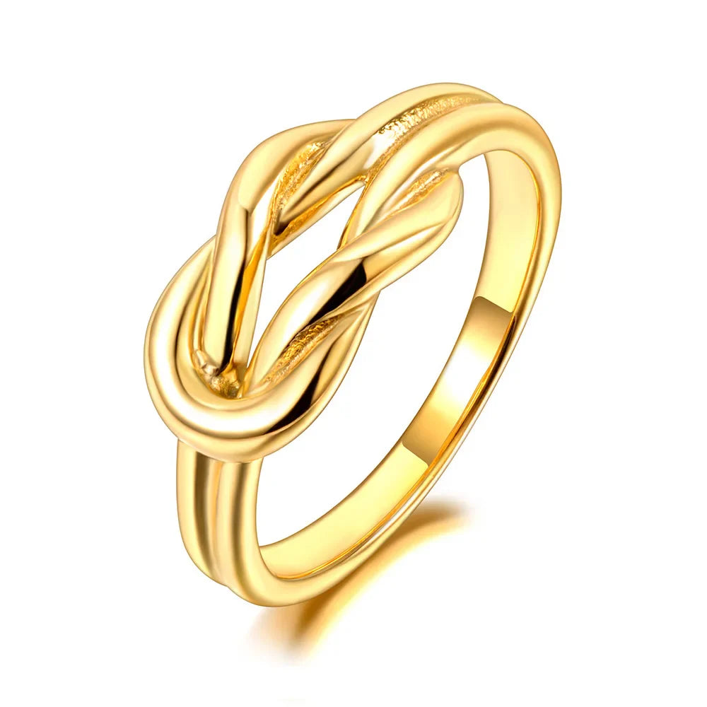 Ring met knoop voor dames goud