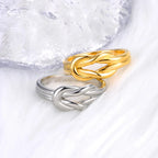 Ring met knoop voor dames goud