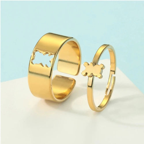 Ring Beer 2 Stuks Goud