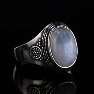 Bague Ovale Anneau Pierre de Lune Femme