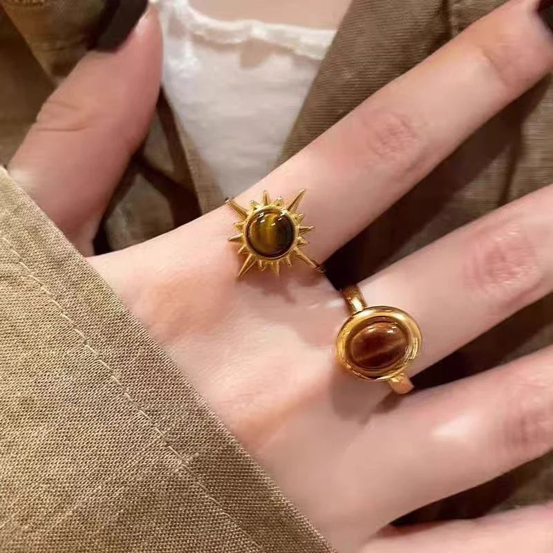 Bague Ovale Oeil de Tigre