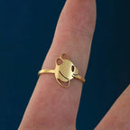 Dunne Panda Ring Goud