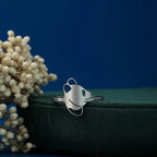 Dunne Panda Ring Zilver