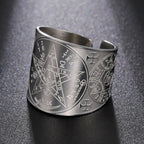 Bague Pentagrame Tetragramme Witchcraft Sorcellerie