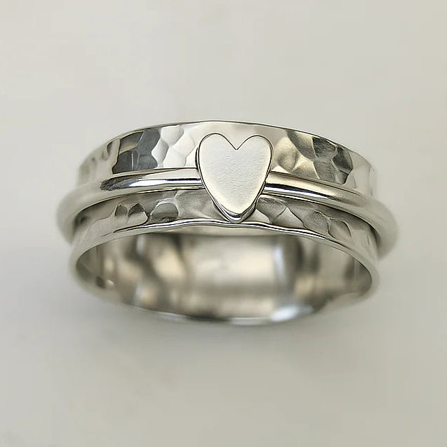 Kleine Gekleurde Hart Ring 