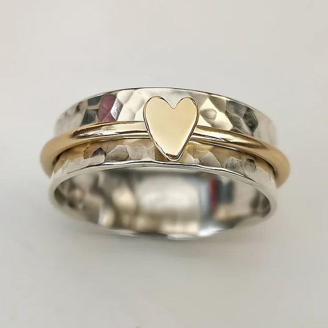 Kleine Gekleurde Hart Ring 