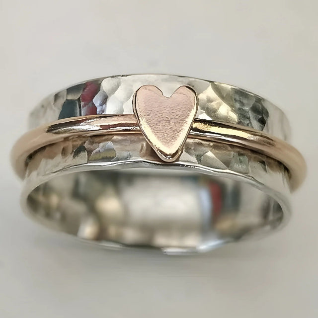 Kleine Gekleurde Hart Ring 