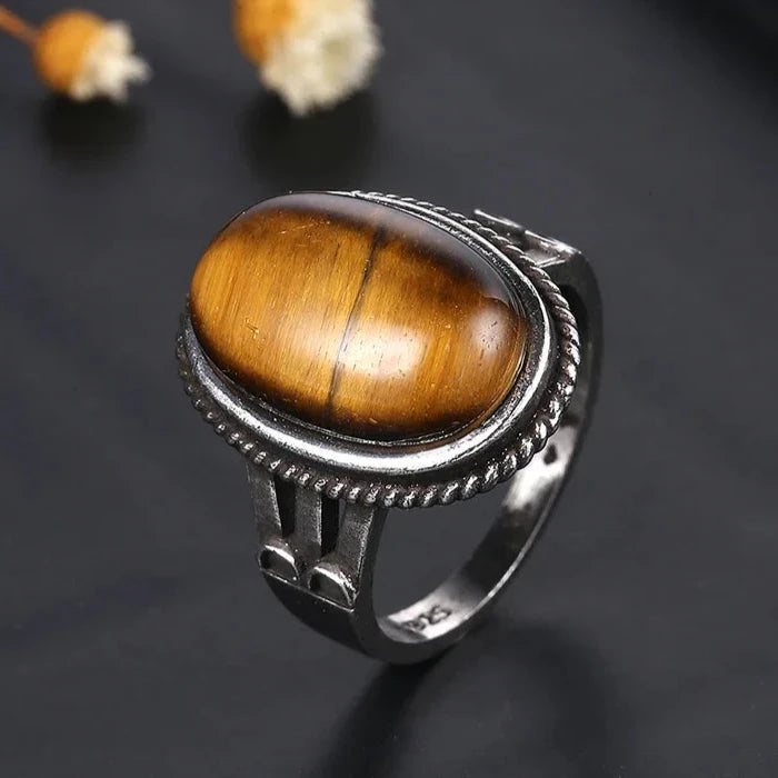 Bague Pierre Oeil de Tigre Femme