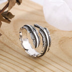 Bague Plume Style Ethnique Femme