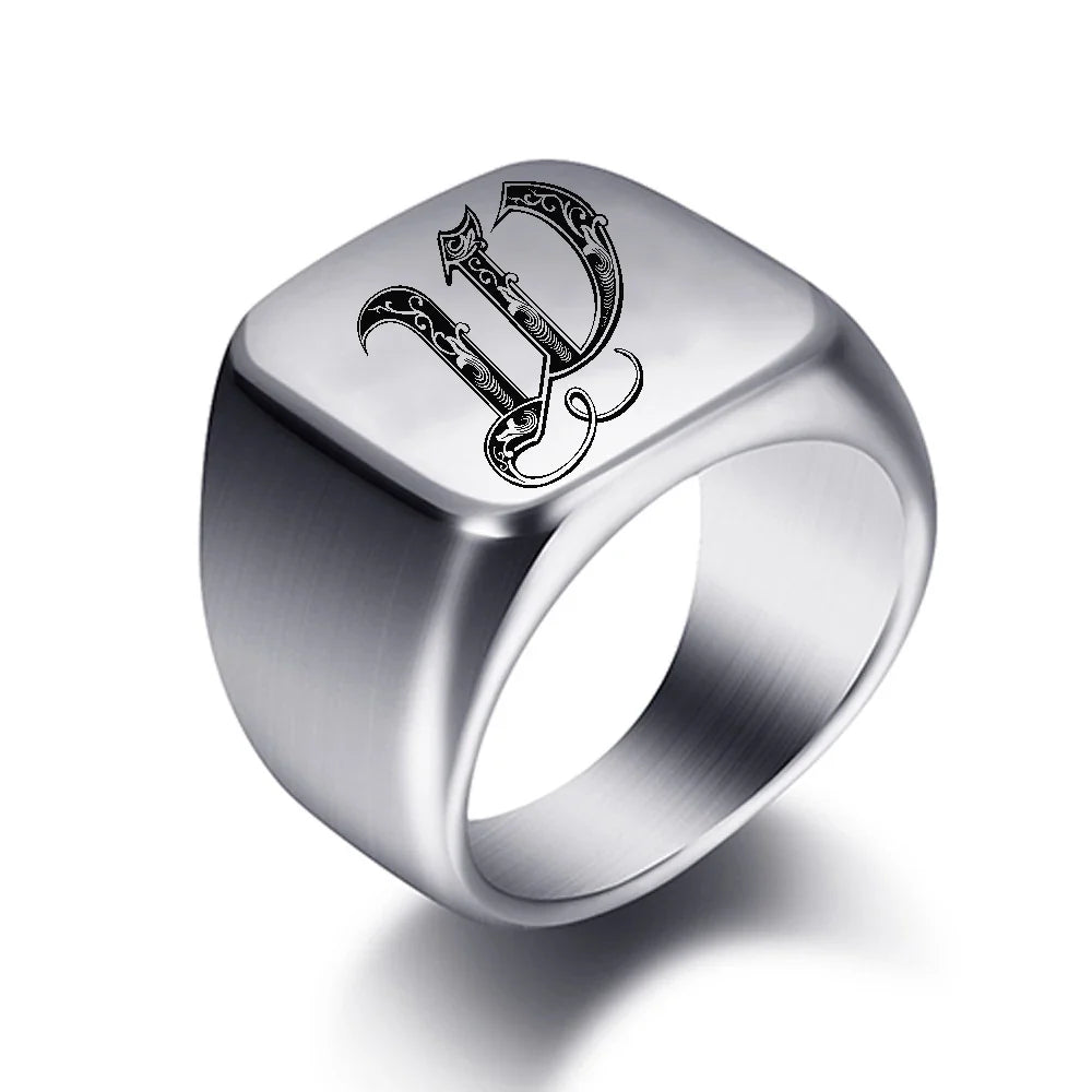 Brede herenring initiaal w