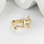 Bague Requin Marteau or