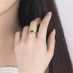 Bague Rétro avec Feuille d'Automne