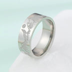 Bague Rétro Montagnes Lion et Soleil argent