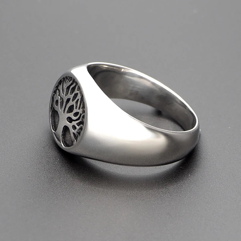 Ronde levensboomring in een minimalistische stijl