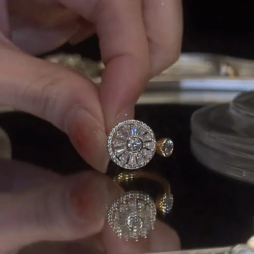 Draaibare Anti-Stress Ring voor Dames goud